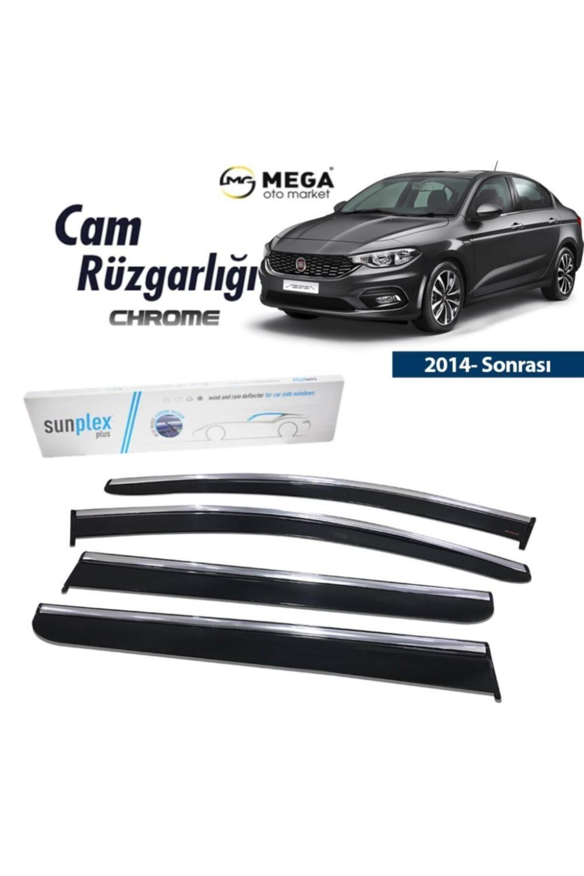  Fiat Egea Krom Cam Rüzgarlığı 2014- Sonrası